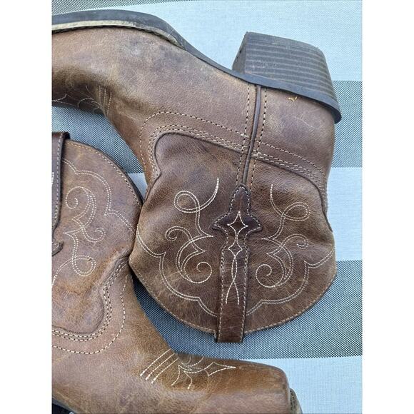 Justin Gypsy Western Boot Tan Womens 6 B Style L9510 Cowgirl Country Light Brown - Picture 4 of 16